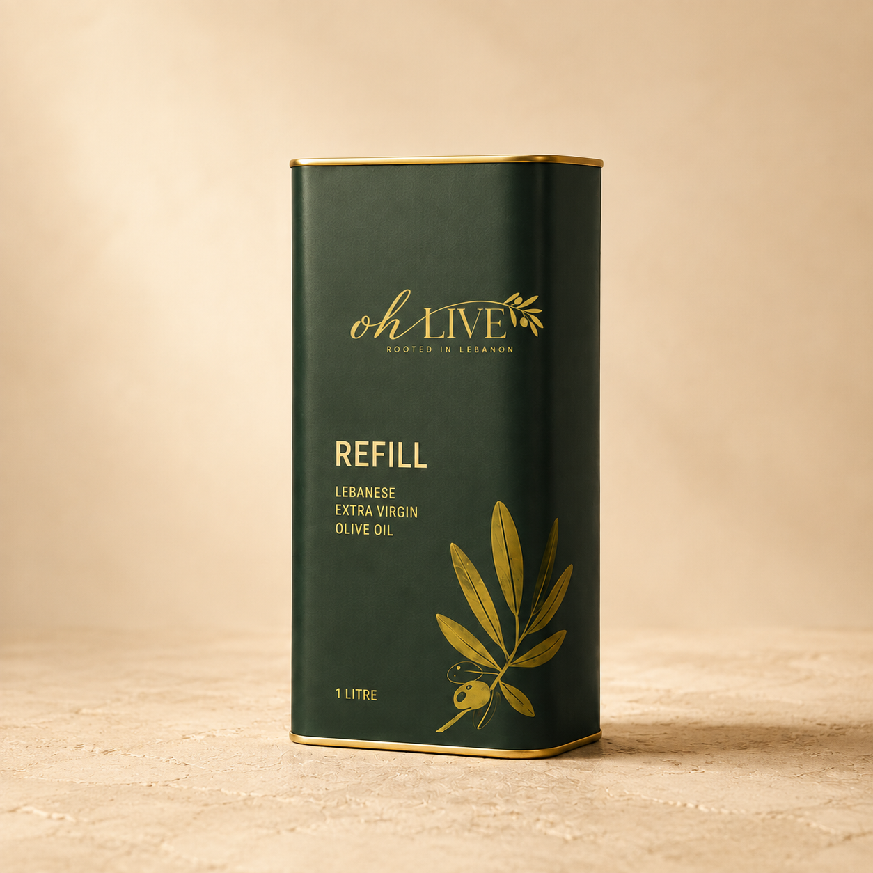 OHLIVE Refill — Lebanese Extra Virgin Olive Oil, 1 Litre
