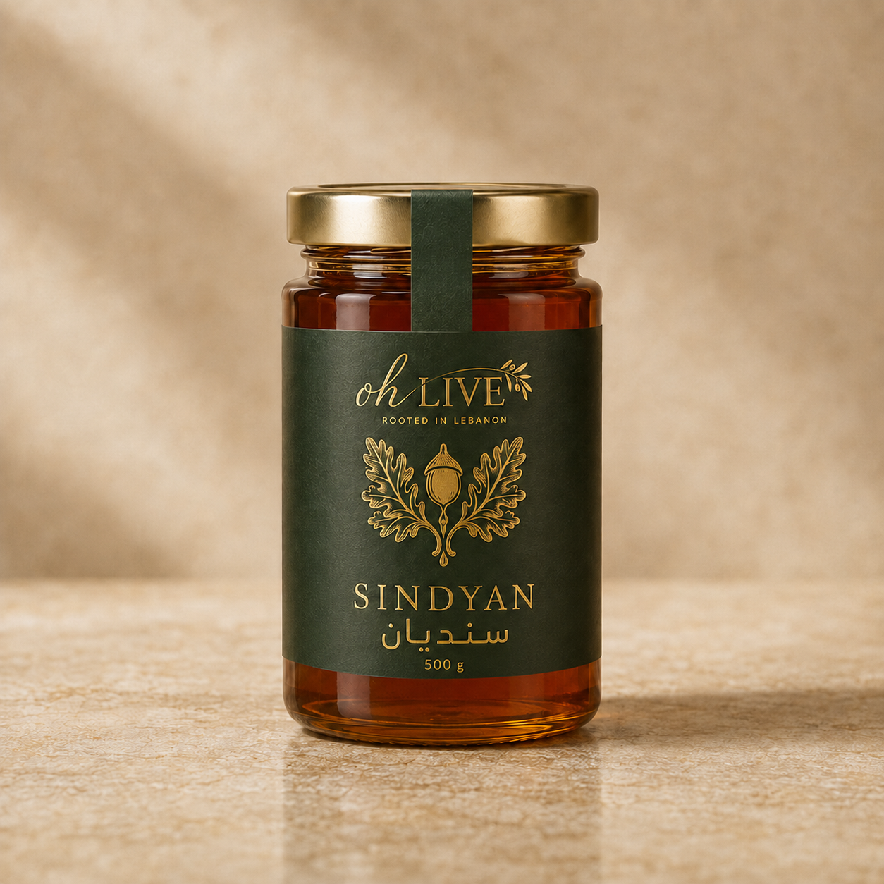 OHLIVE SINDYAN, Lebanese Oak Forest Honey, 500 g