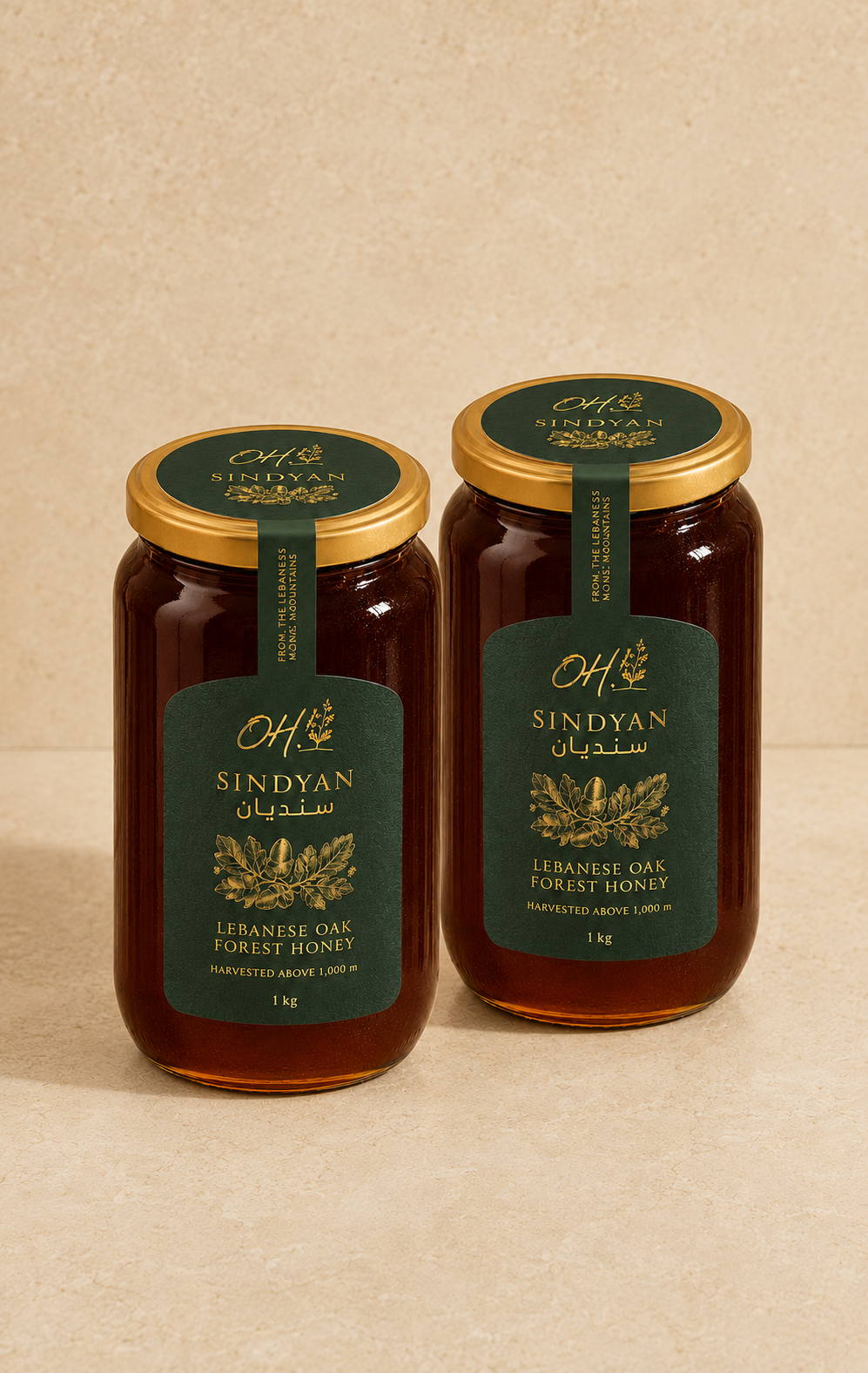 OHLIVE SINDYAN Oak Forest Honey Duo,  2 × 1 kg